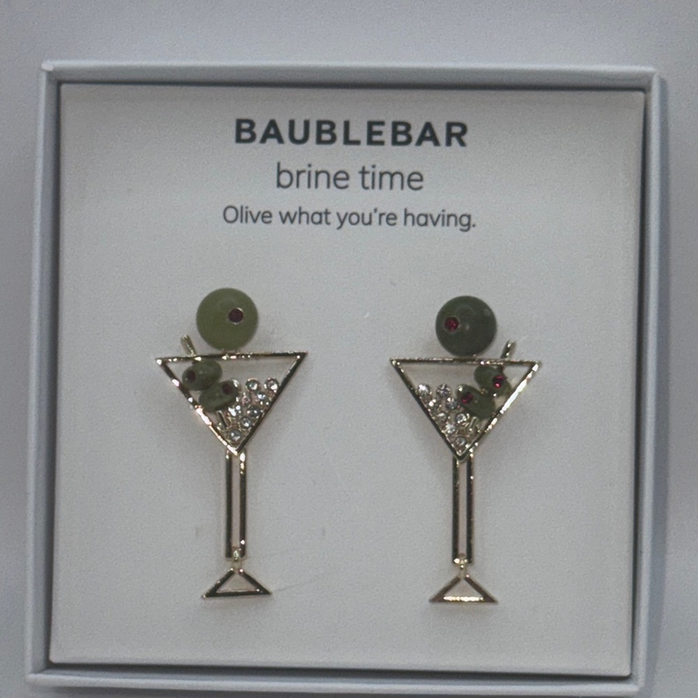 BaubleBar Brine Time Martini Earrings